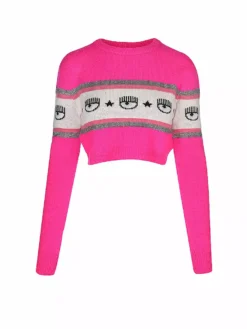 CHIARA FERRAGNI, Pullover Cropped Fit