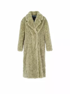 OAKWOOD, Mantel In Felloptik GLOIRE