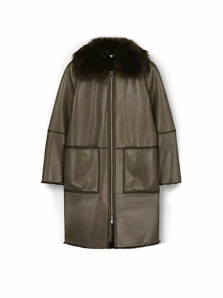 RINO&PELLE, Mantel In Lederoptik NICHA 1 RINO&PELLE, Mantel In Lederoptik NICHA