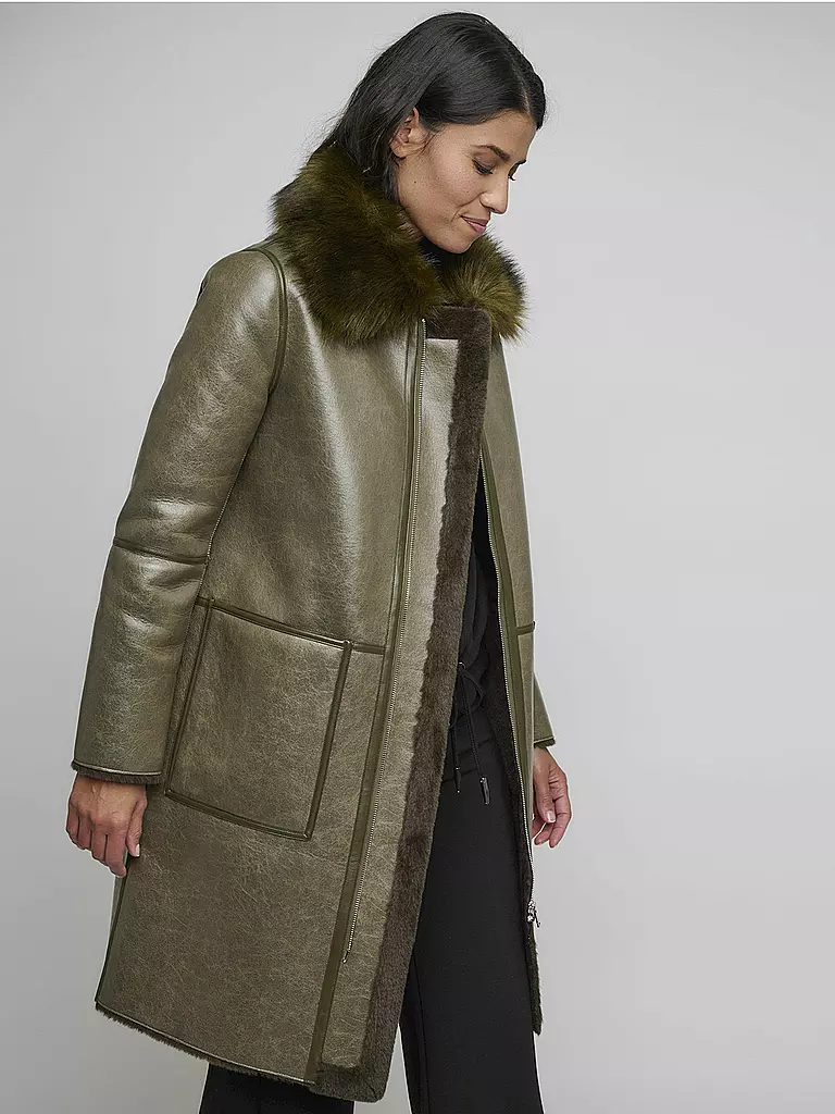 RINO&PELLE, Mantel In Lederoptik NICHA 2 RINO&PELLE, Mantel In Lederoptik NICHA – Bild 2