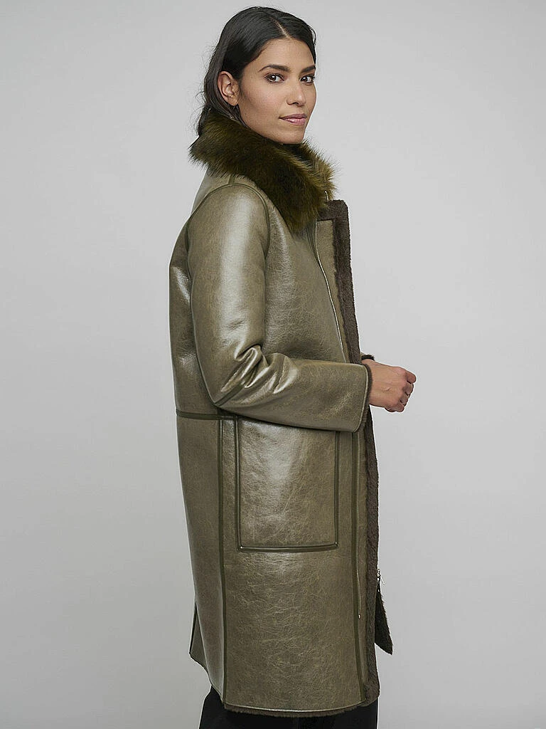 RINO&PELLE, Mantel In Lederoptik NICHA 4 RINO&PELLE, Mantel In Lederoptik NICHA – Bild 4